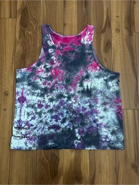 Vintage 90s Town & Country Surf Men’s Hawaiian Design Tie Dye Tank Top Size L